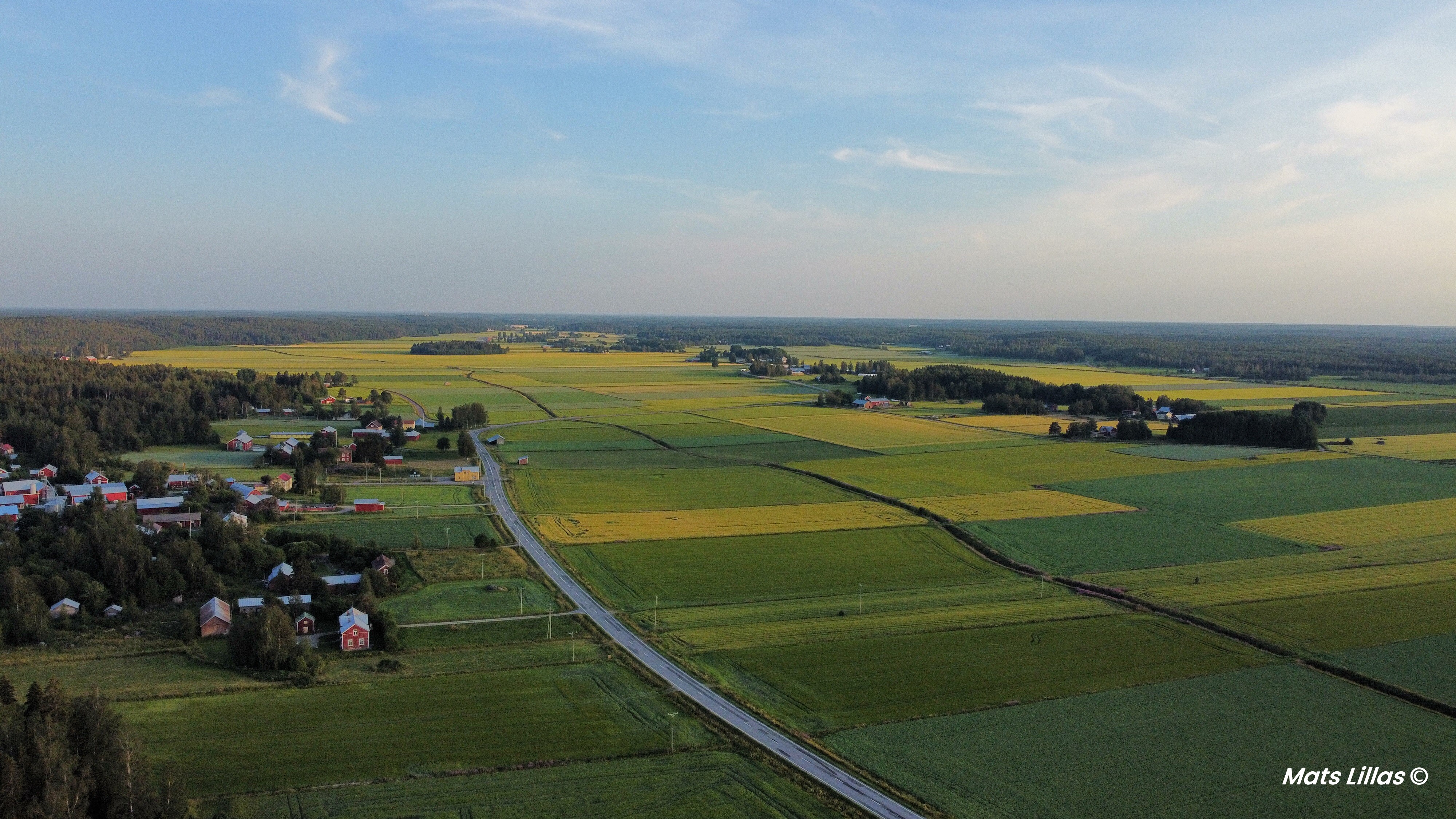 Amazing drone image taken from the sky by Mats Lillas in Tuckor, Vörå, Finland.